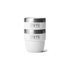 Yeti Rambler 4oz Espresso-Tassen 2er-Set in Weiss, stapelbar, doppelwandig aus Edelstahl