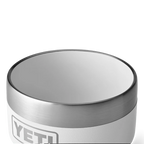 YETI Rambler 4oz Espresso-Tasse in Weiss, Detailansicht des Edelstahl-Deckels von oben