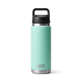 Yeti Rambler 26 oz Trinkflasche in Seafoam Grün mit Chug Cap, doppelwandige Isolierflasche aus Edelstahl
