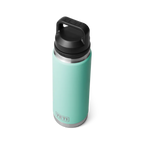 YETI Rambler 26 oz Trinkflasche in Seafoam mit Chug-Deckel, doppelwandige Edelstahl-Isolierflasche