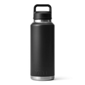 YETI Rambler 46 oz Trinkflasche in Schwarz mit Chug Cap Verschluss und Tragegriff