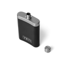YETI Flachmann schwarz mit abgeschraubtem Deckel aus Edelstahl, 8 oz Edelstahl-Trinkflasche