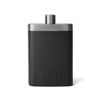 Yeti Flachmann schwarz mit silbernem Schraubverschluss, robuster Edelstahl-Hipflask in mattem Design