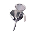 Cilio Burgunder Dekantiertrichter aus Edelstahl mit herausnehmbarem Siebfilter und ergonomischem Griff
