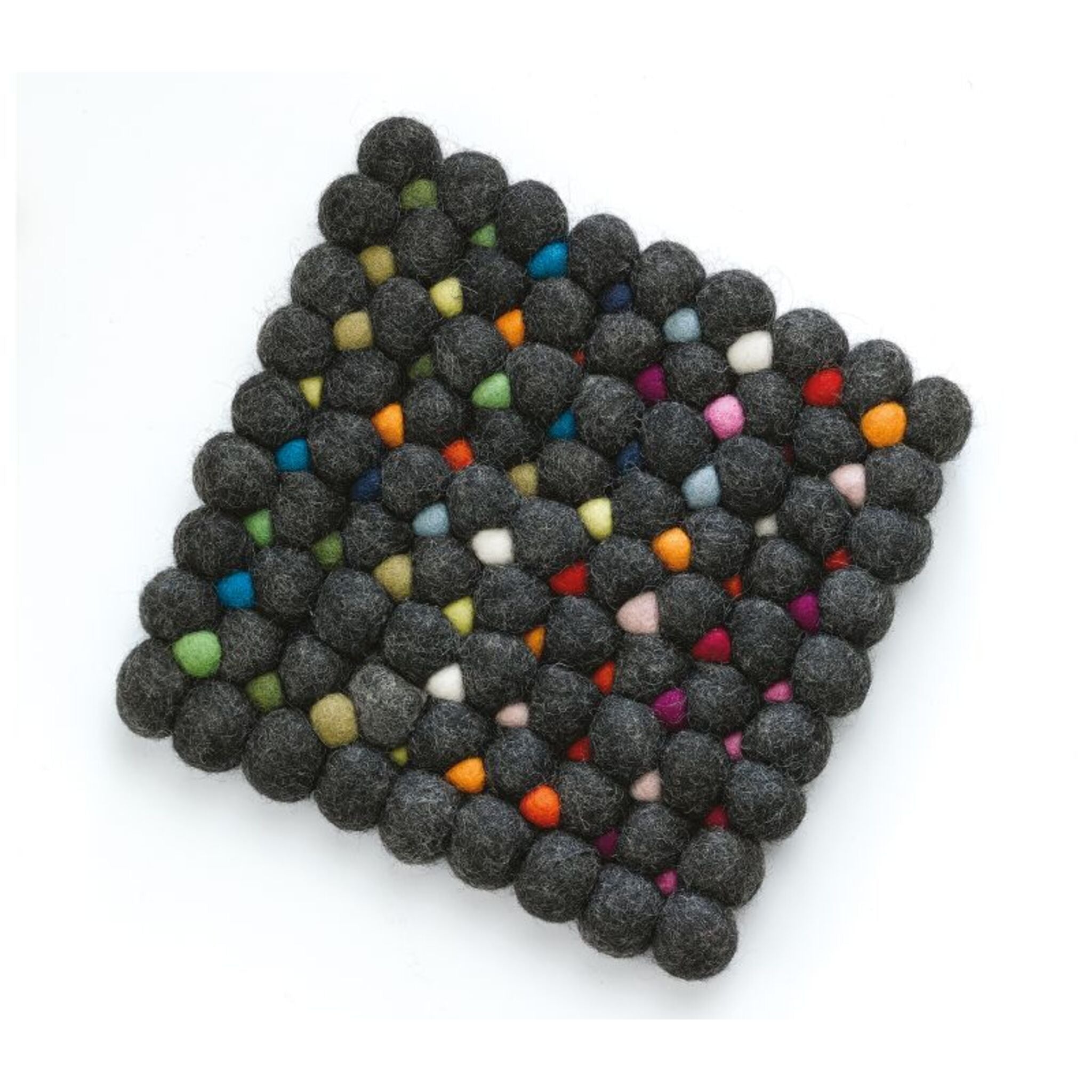 Dessous de verre carré LANA NERO par CILIO