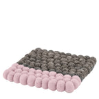 Kuchenprofi Cilio Untersetzer Lana Due aus Filzkugeln in Braun und Rosa, quadratisch