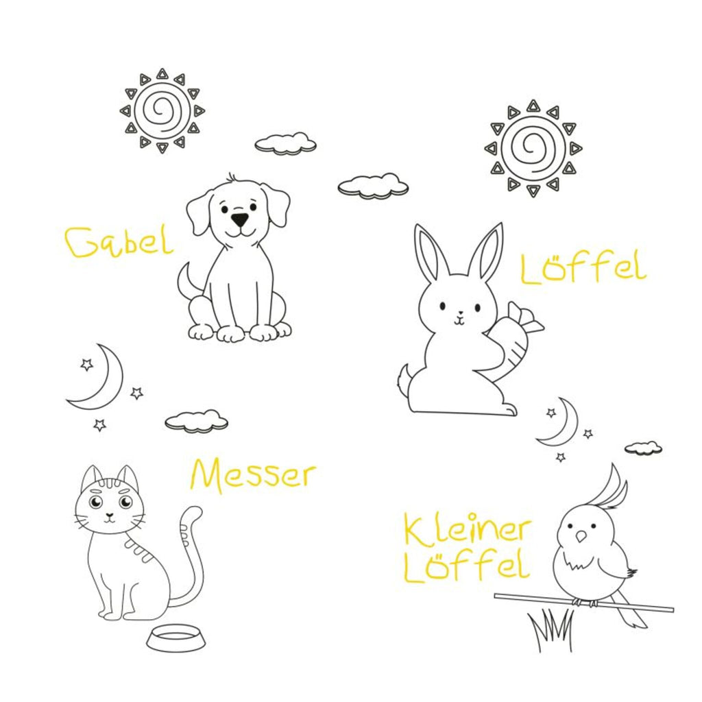 Ensemble de couverts pour enfants 4 pièces LITTLE FRIENDS de CILIO