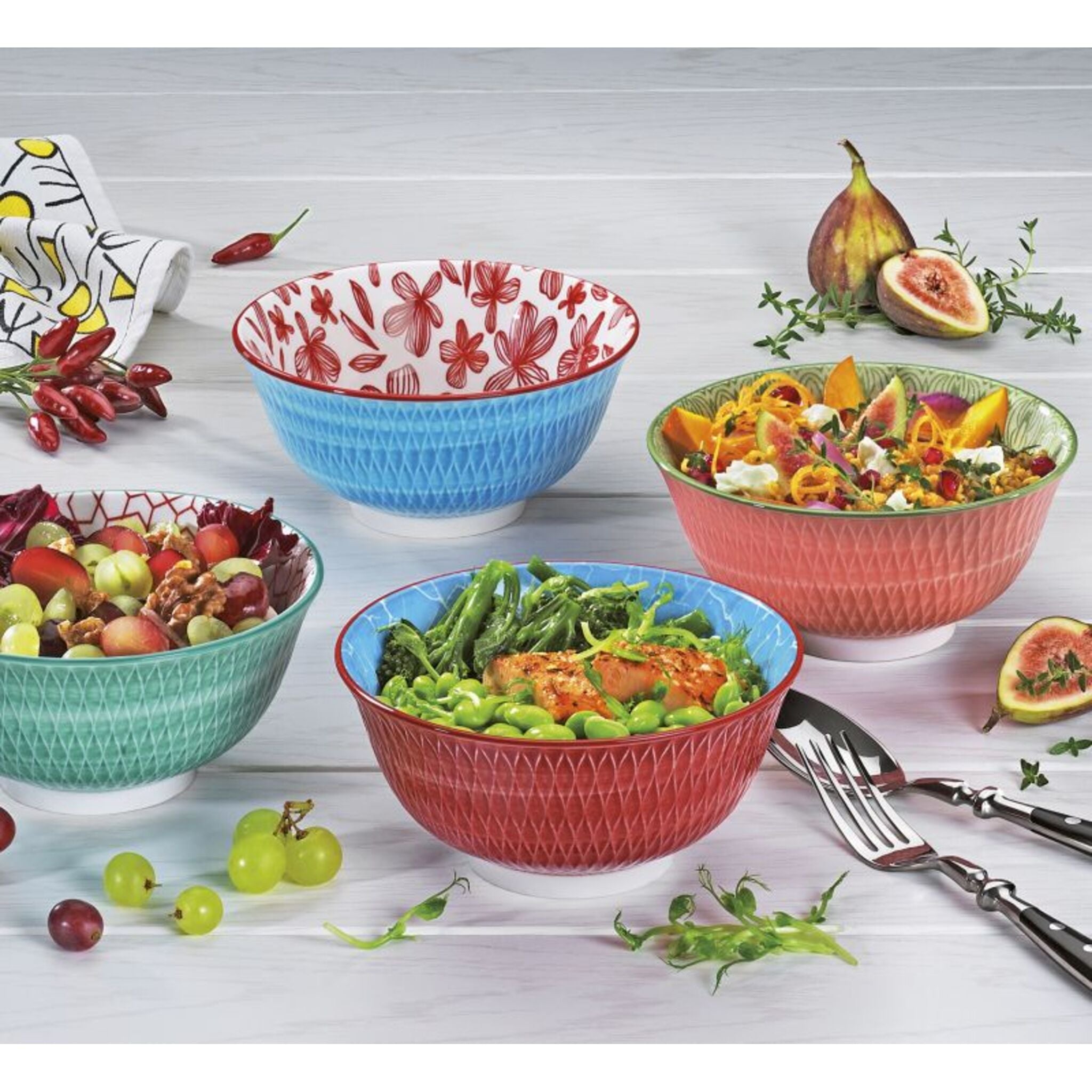 Bol AMICI diamant turquoise 15,5 cm par CILIO