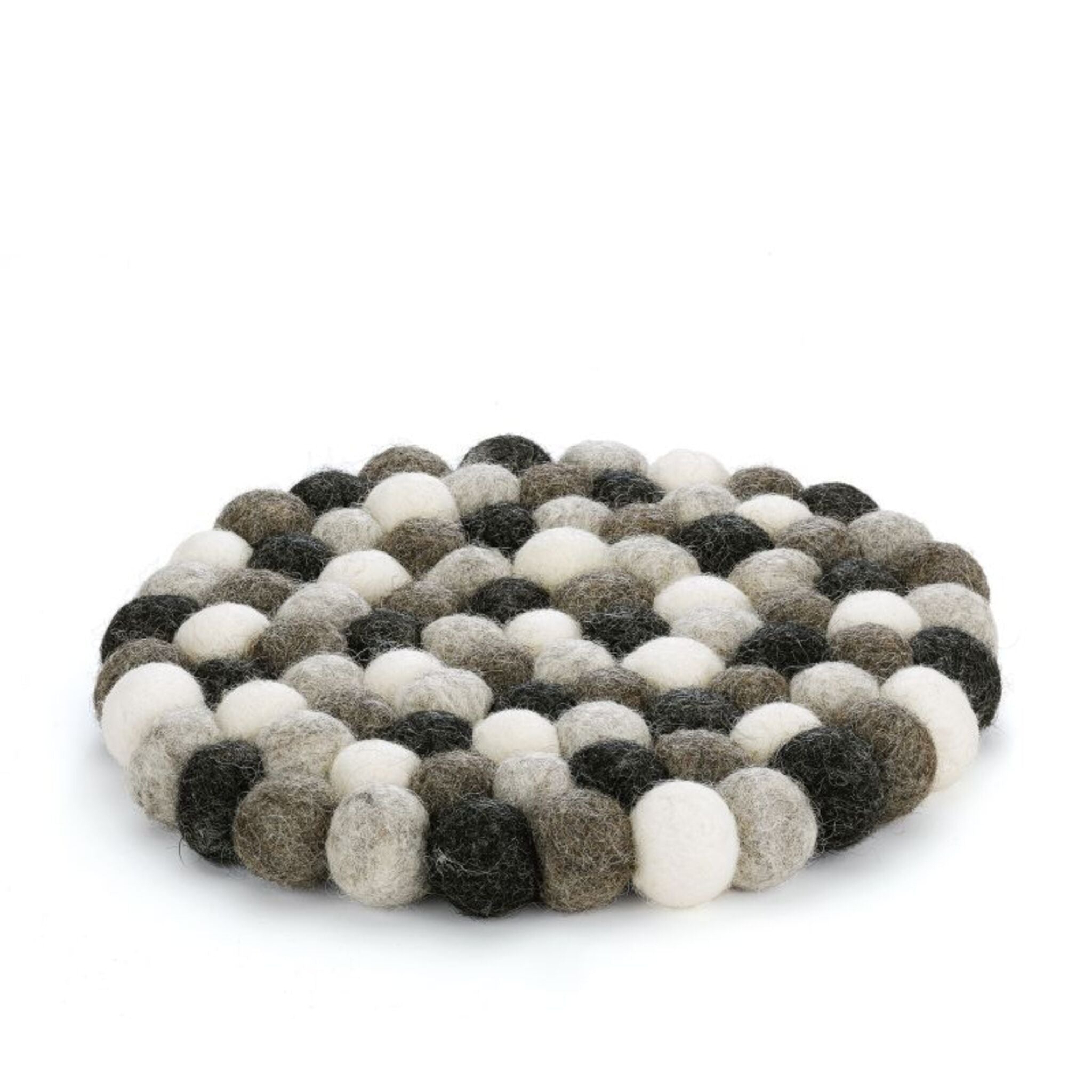 Dessous de verre rond LANA GRIGIO par CILIO