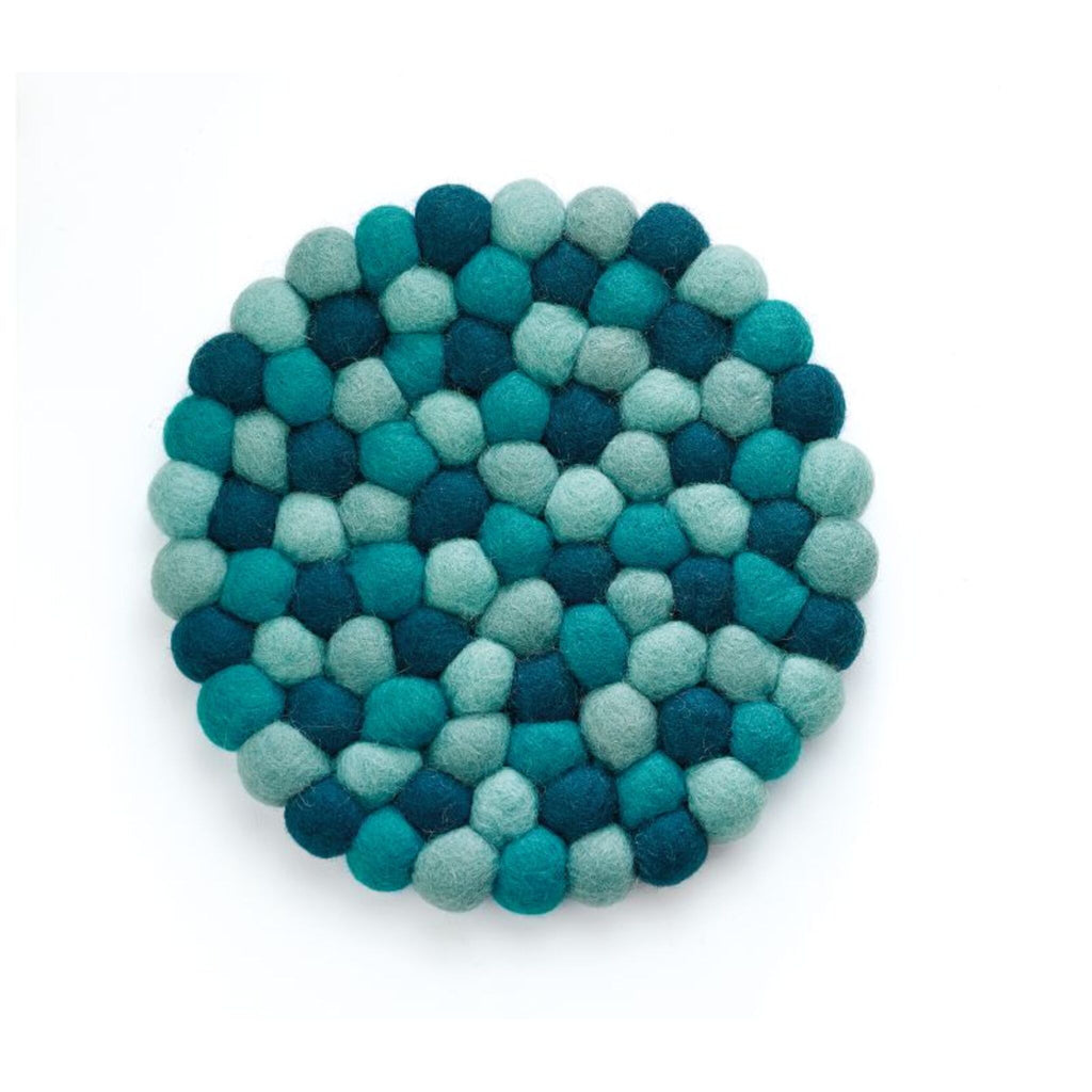 Dessous de verre rond LANA AZZURRO par CILIO