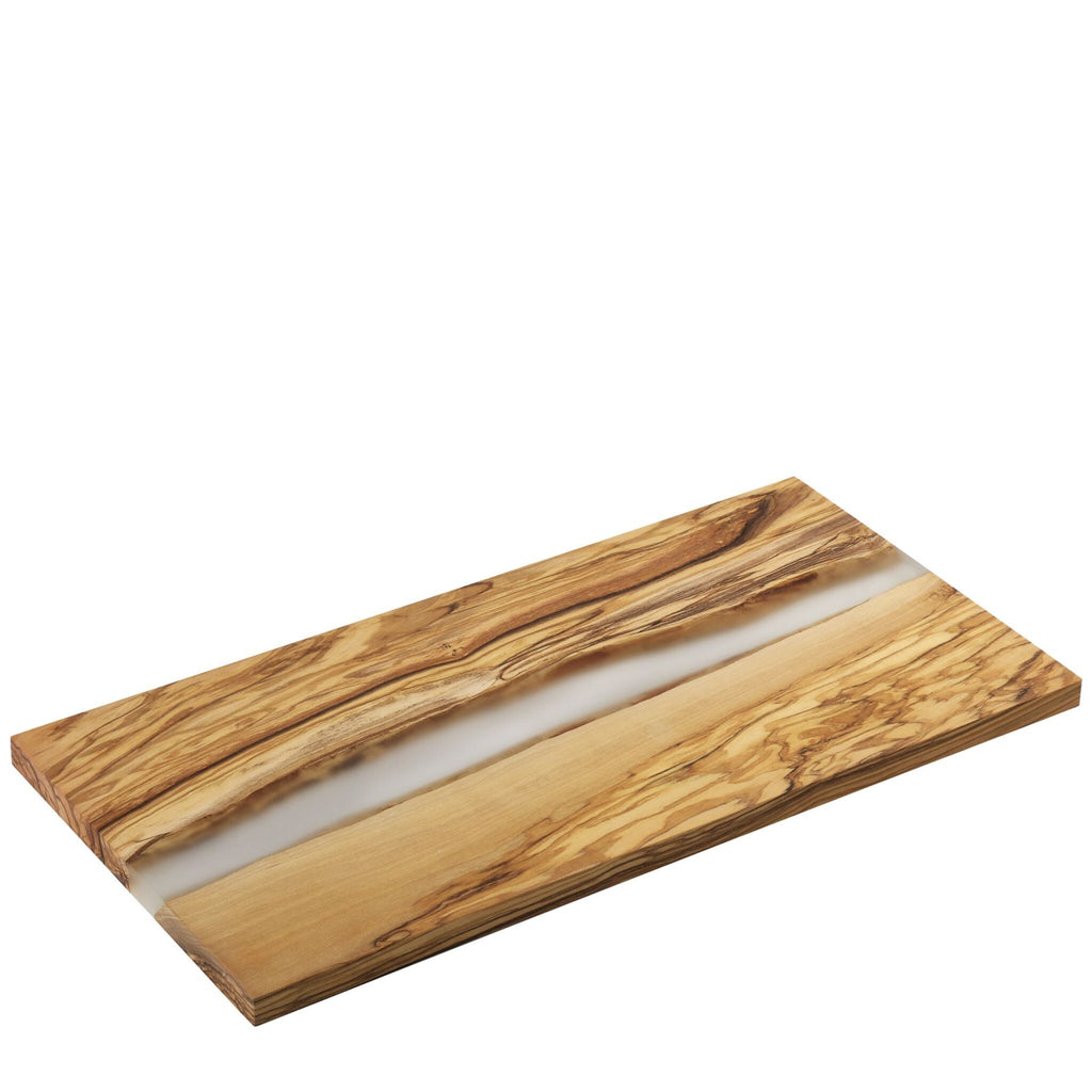 Planche de service, olive transparente 45×22×1,5 cm