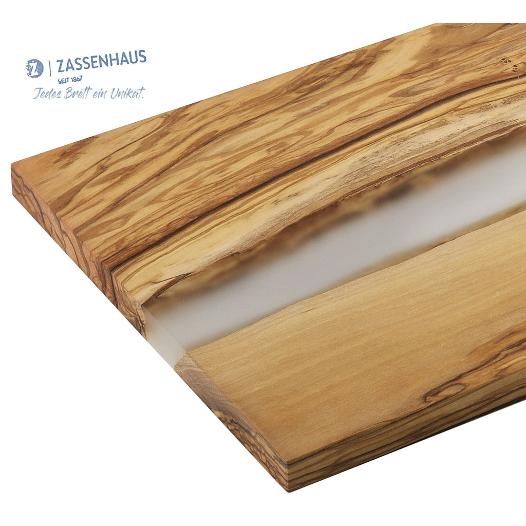 Planche de service, olive transparente 45×22×1,5 cm