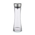 Küchenprofi Wasserkaraffe Vetro Vilio aus Glas mit Edelstahldeckel, elegant und modern