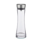 Küchenprofi Wasserkaraffe Vetro Vilio aus Glas mit Edelstahldeckel, elegant und modern