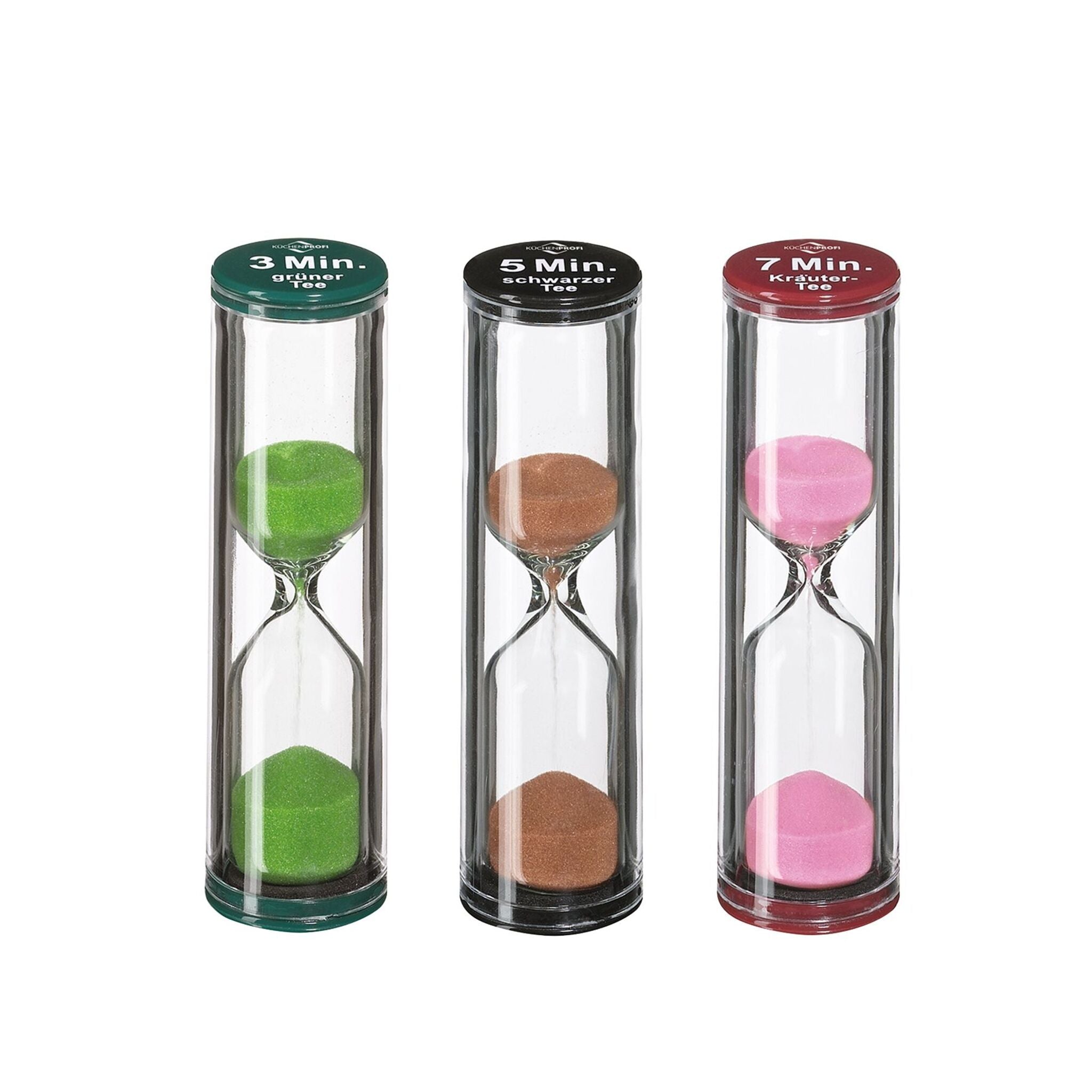 Ensemble de 3 sabliers pour l'heure du thé