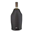 Cilio Kühlmanschette Vino in Schwarz mit Weinflasche Teruzzi – elegante Flaschenkühlung