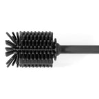Küchenprofi Flaschenbürste Trend in Schwarz mit Silikonborsten und langem Griff