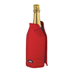 Cilio Kühlmanschette Vino in Rot für Champagnerflasche – flexible Flaschenkühler-Hülle