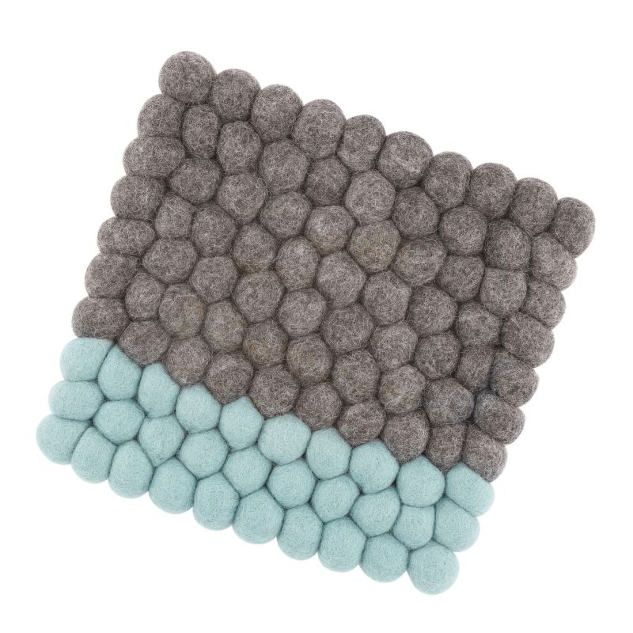 Dessous de verre LANA DUE marron-turquoise par CILIO