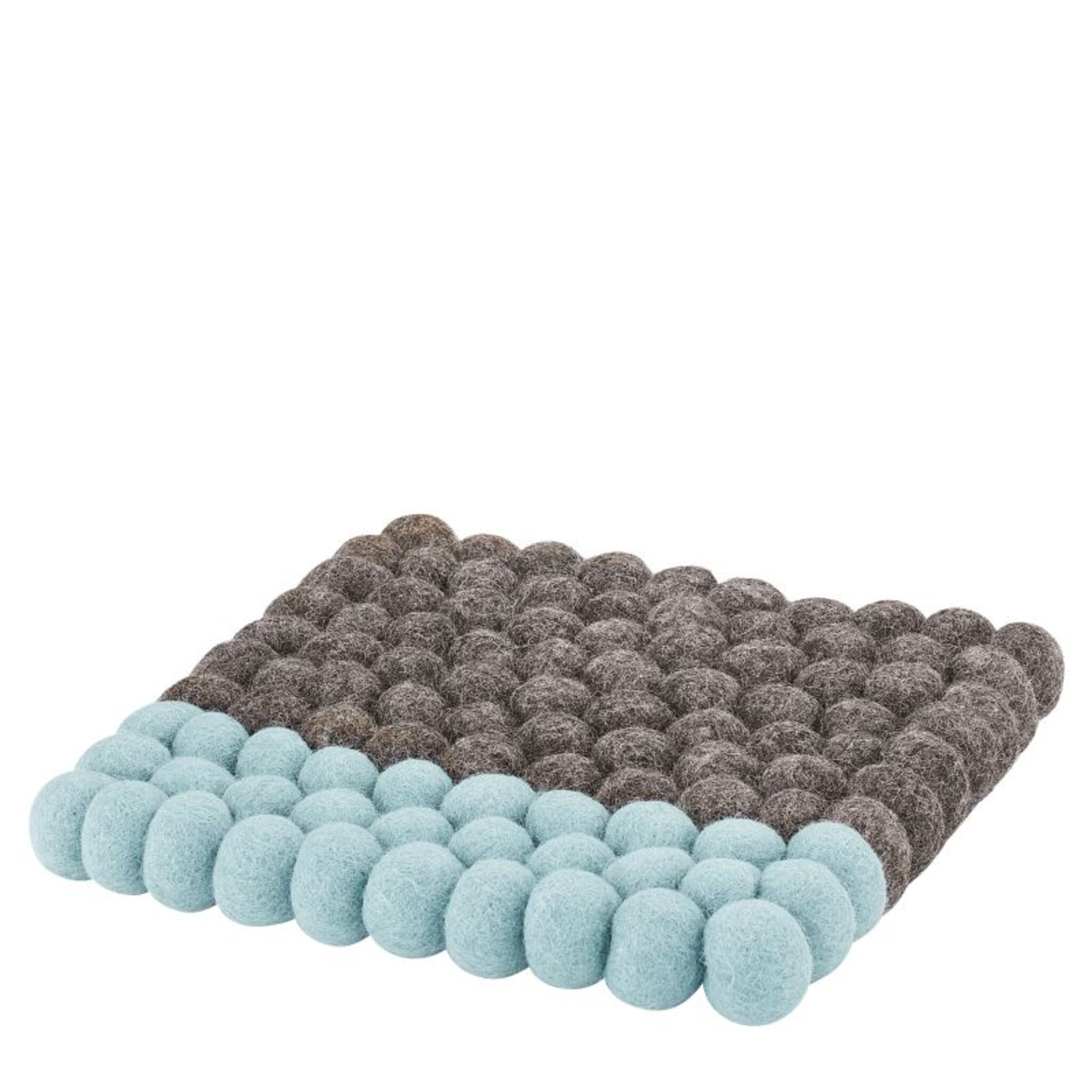 Dessous de verre LANA DUE marron-turquoise par CILIO