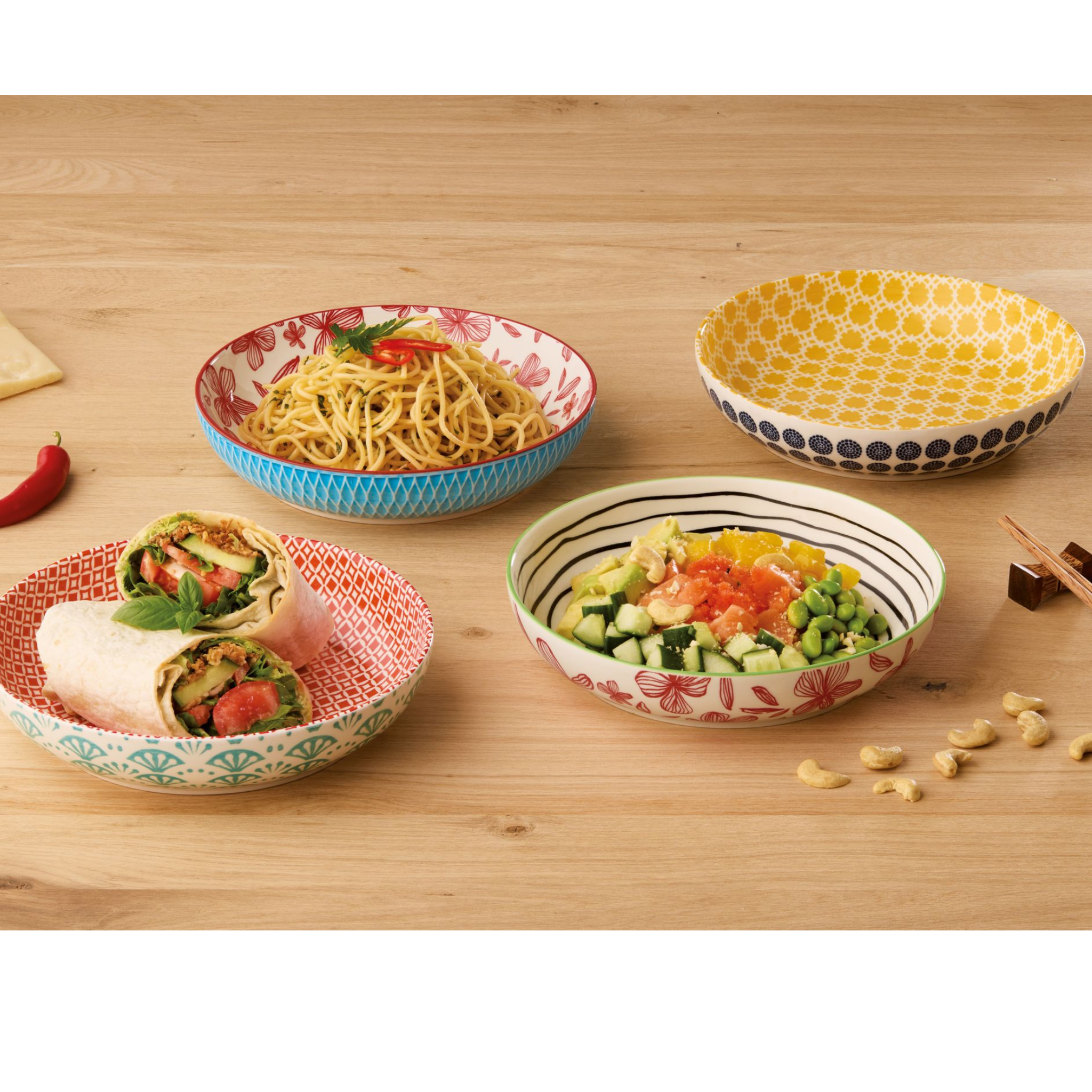 Schale AMICI Rauten blau 21cm von CILIO