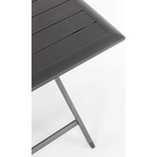 Bizzotto Klapptisch Elin 110x70cm grau - moderner Gartentisch klappbar