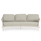 Bizzotto Loungesofa Eulero: Modernes 3-Sitzer Gartensofa mit Polsterung in Beige