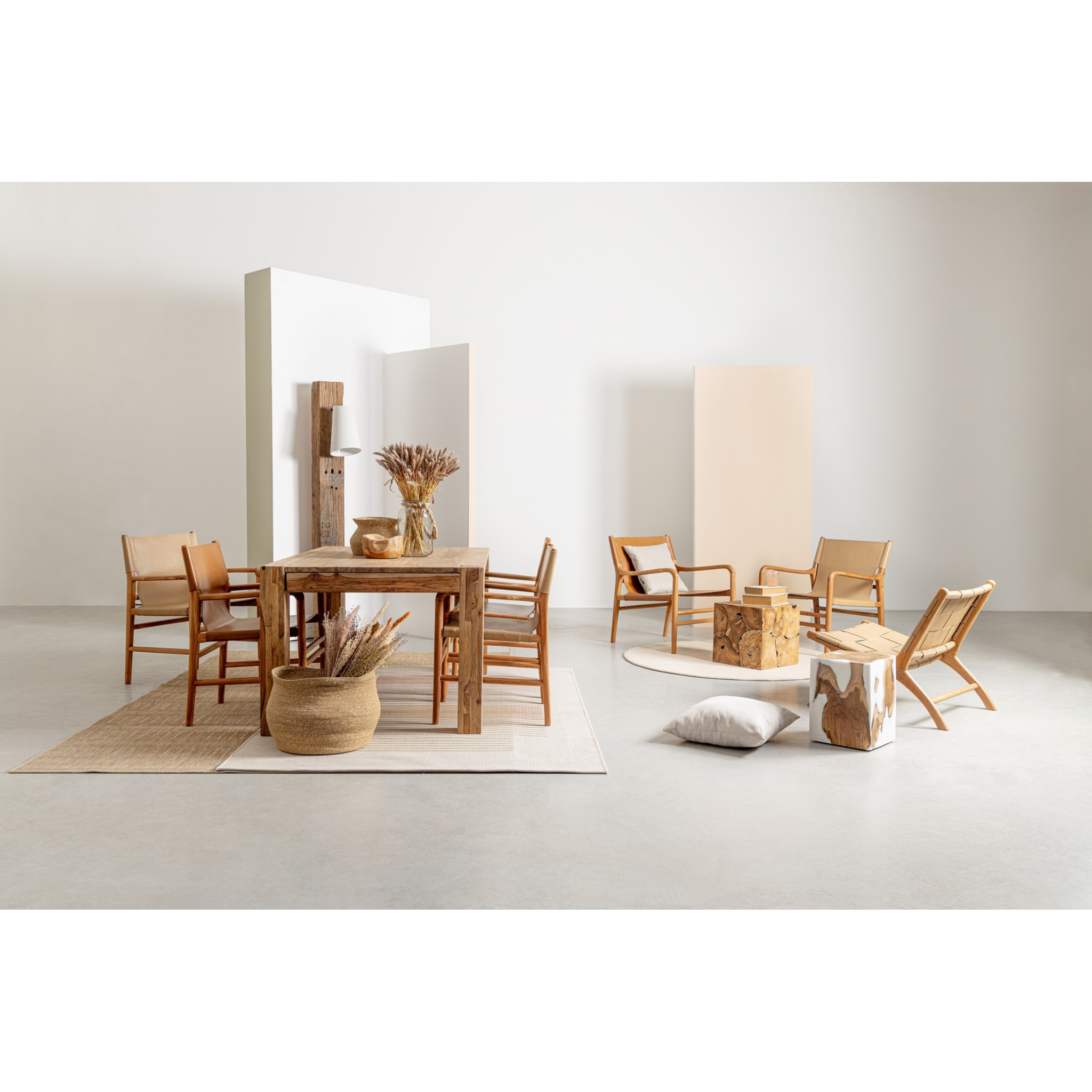 Table d'appoint Melty, blanche, 30x30