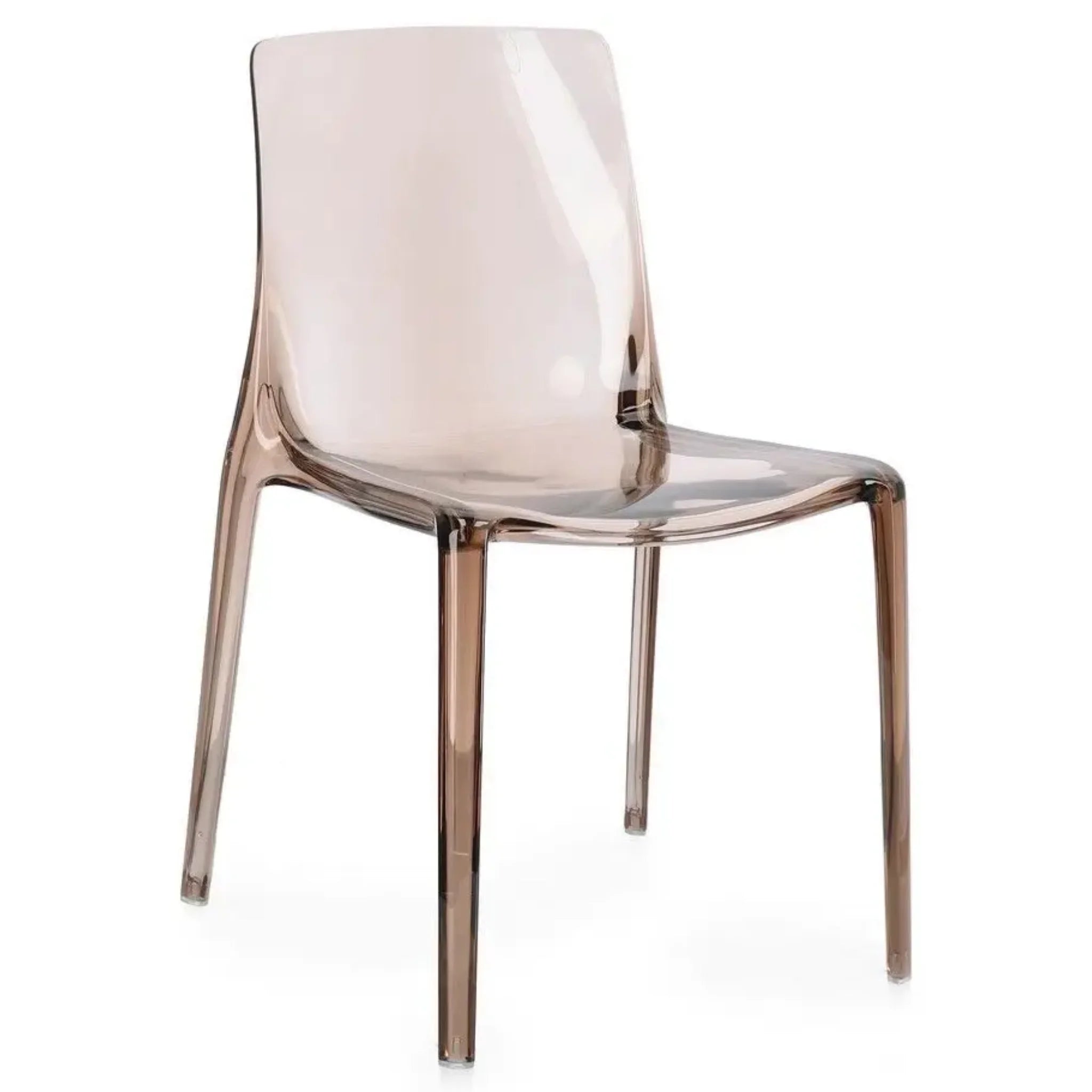 Transparenter Stapelstuhl Adele aus Polycarbonat - modernes Design für Küche und Wohnzimmer