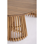 Bizzotto Gartentisch Rodano Akazie oval rund - moderner Esstisch aus Holz für Terrasse und Garten
