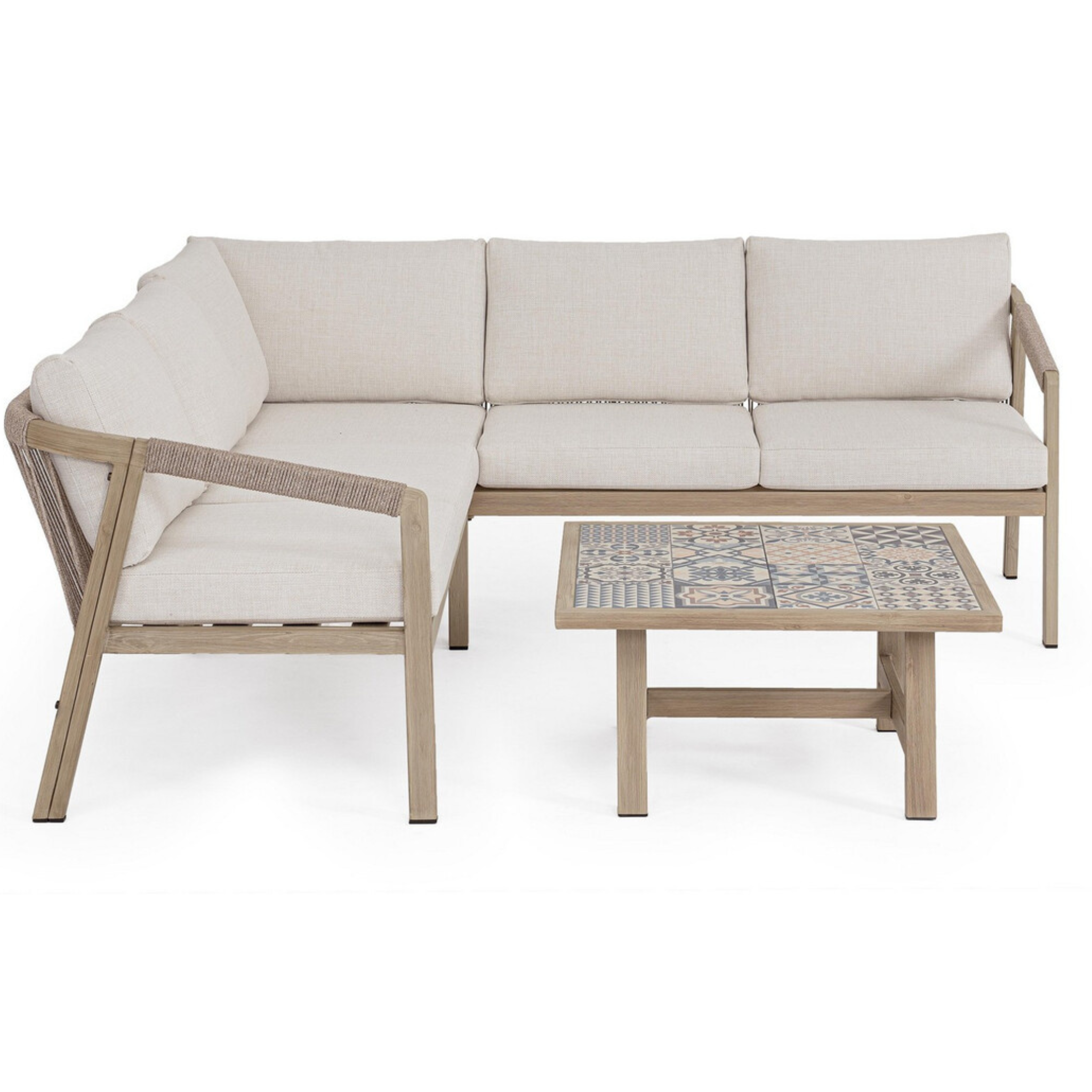 Eck-Gartenlounge Kalimera Timber