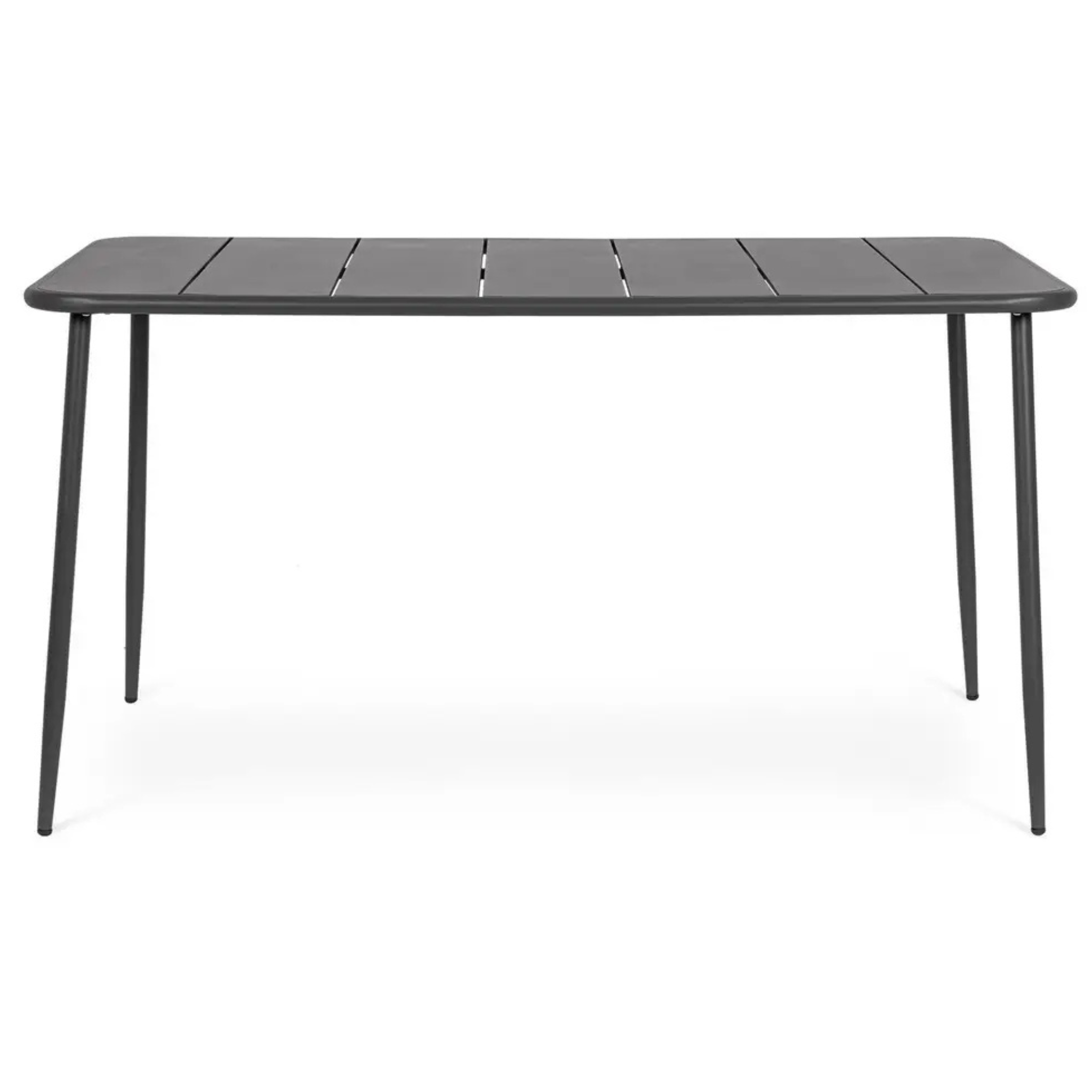 Bizzotto Gartentisch Yara anthrazit 140x80 cm - moderner Esstisch für Terrasse und Garten