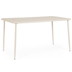 Bizzotto Gartentisch Yara in Beige – moderner Esstisch aus hochwertigem Material für Garten und Terrasse