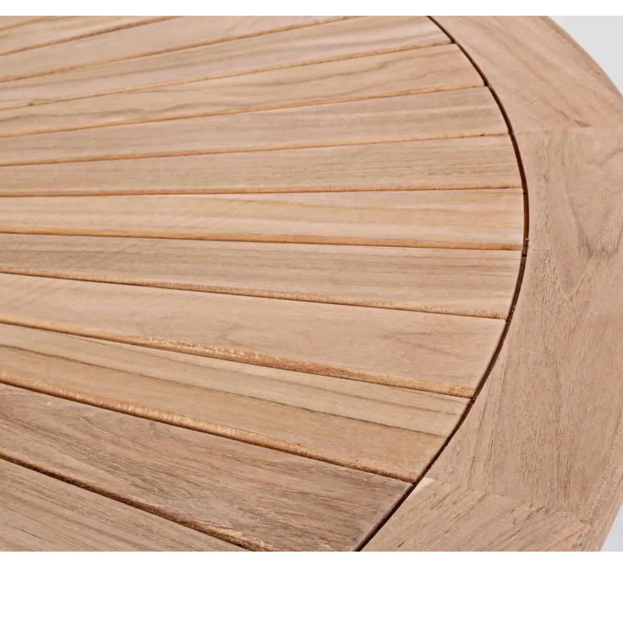 Bizzotto Gartentisch Maryland Teakholz rund 155cm - hochwertiger Teak Outdoor Tisch
