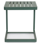 Bizzotto Beistelltisch Konnor Grün - Moderner Gartentisch aus Aluminium
