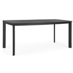 Bizzotto Gartentisch Alcora 180x90cm Anthrazit - Moderner Esstisch für Garten und Terrasse