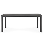 Bizzotto Gartentisch Alcora 180x90cm Anthrazit - Moderner Esstisch für Garten und Terrasse
