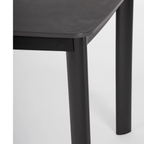Bizzotto Gartentisch Alcora 180x90cm Anthrazit - moderner Outdoor Esstisch