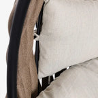 Hängesessel Galapagos Sand von Bizzotto - moderner Lounger mit Gestell und Kissen