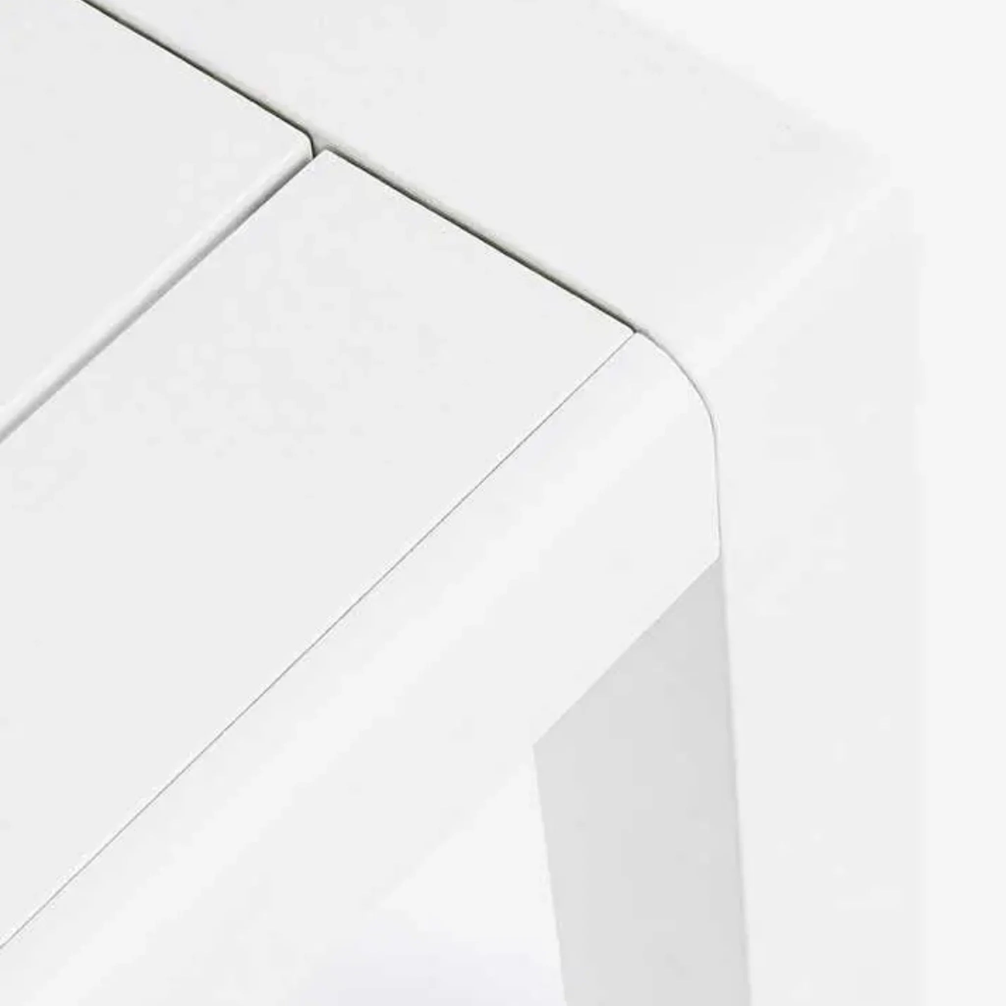 Bizzotto Ecksitzgruppe Garten Lounge Konnor Weiss Couchtisch Detailansicht Tischplatte und Rahmen