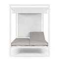 Bizzotto Daybed Konnor weiß mit Himmel und grauem Polster online kaufen
