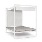 Bizzotto Daybed Konnor weiß - modernes Himmelbett mit Vorhängen und Matratze