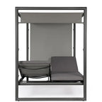 Bizzotto Daybed Konnor anthrazit mit Himmel und Liegefläche, modernes Designermöbel.