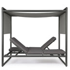 Bizzotto Daybed Konnor anthrazit mit Himmel und verstellbarer Liegefläche