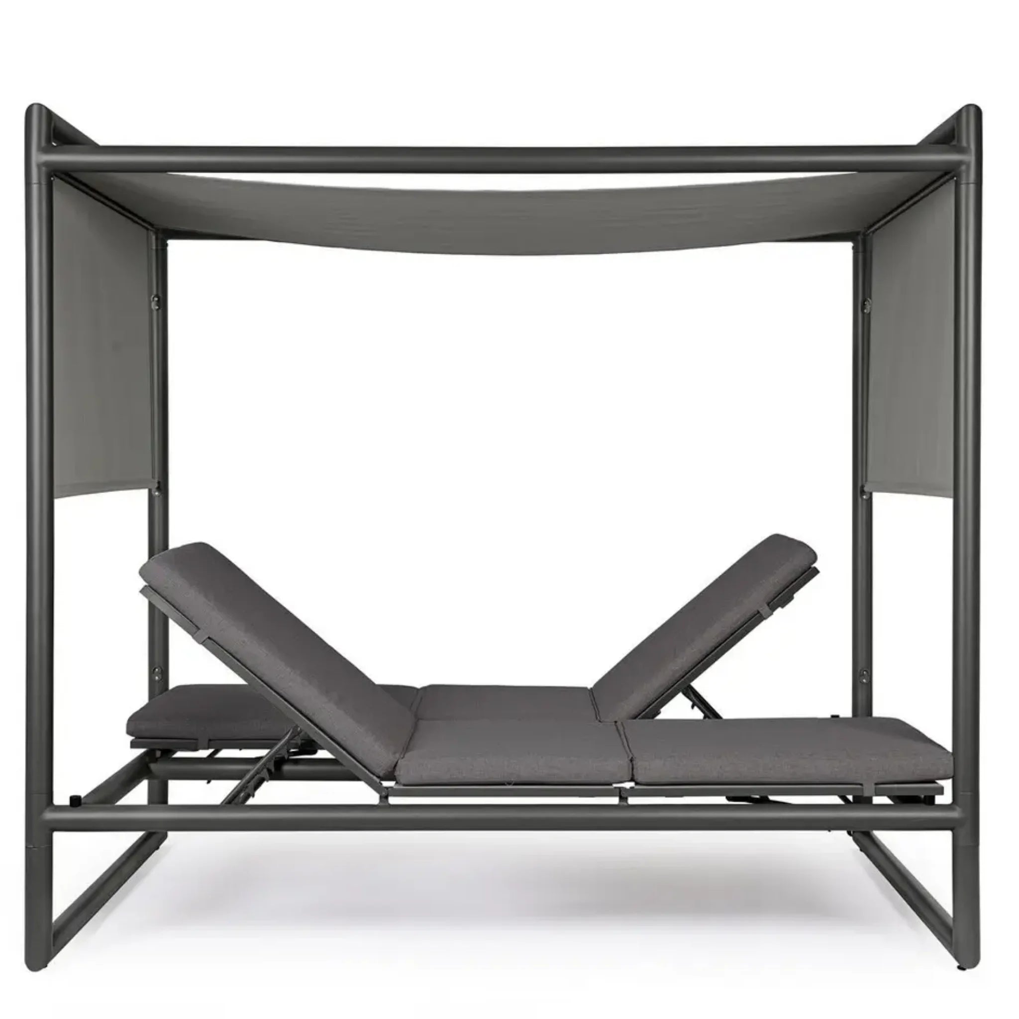 Bizzotto Daybed Konnor anthrazit mit Himmel und verstellbarer Liegefläche