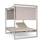 Bizzotto Daybed Konnor Rastin: Aluminium Himmelbett mit Sonnenschutz und komfortabler Liegefläche.