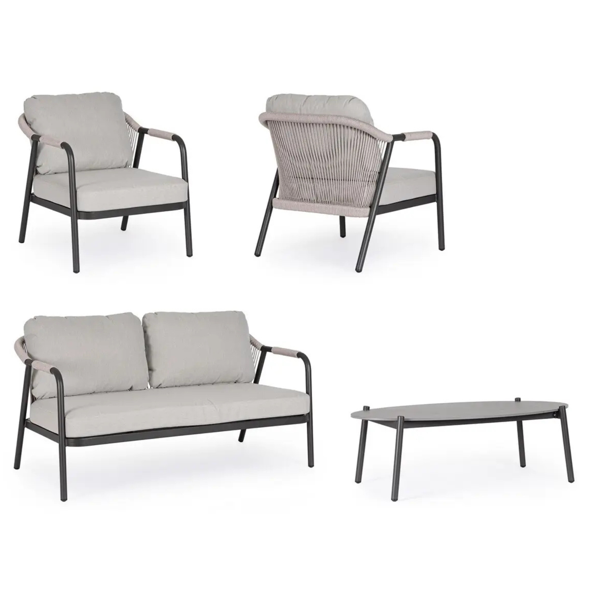 Gartenlounge Miravet 4-teilig