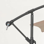 Ampelschirm Nizza 300cm Taupe - Bizzotto Sonnenschirm für Garten und Terrasse