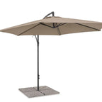 Ampelschirm Nizza 300cm Taupe - Schweizer Designermöbel für Garten und Terrasse