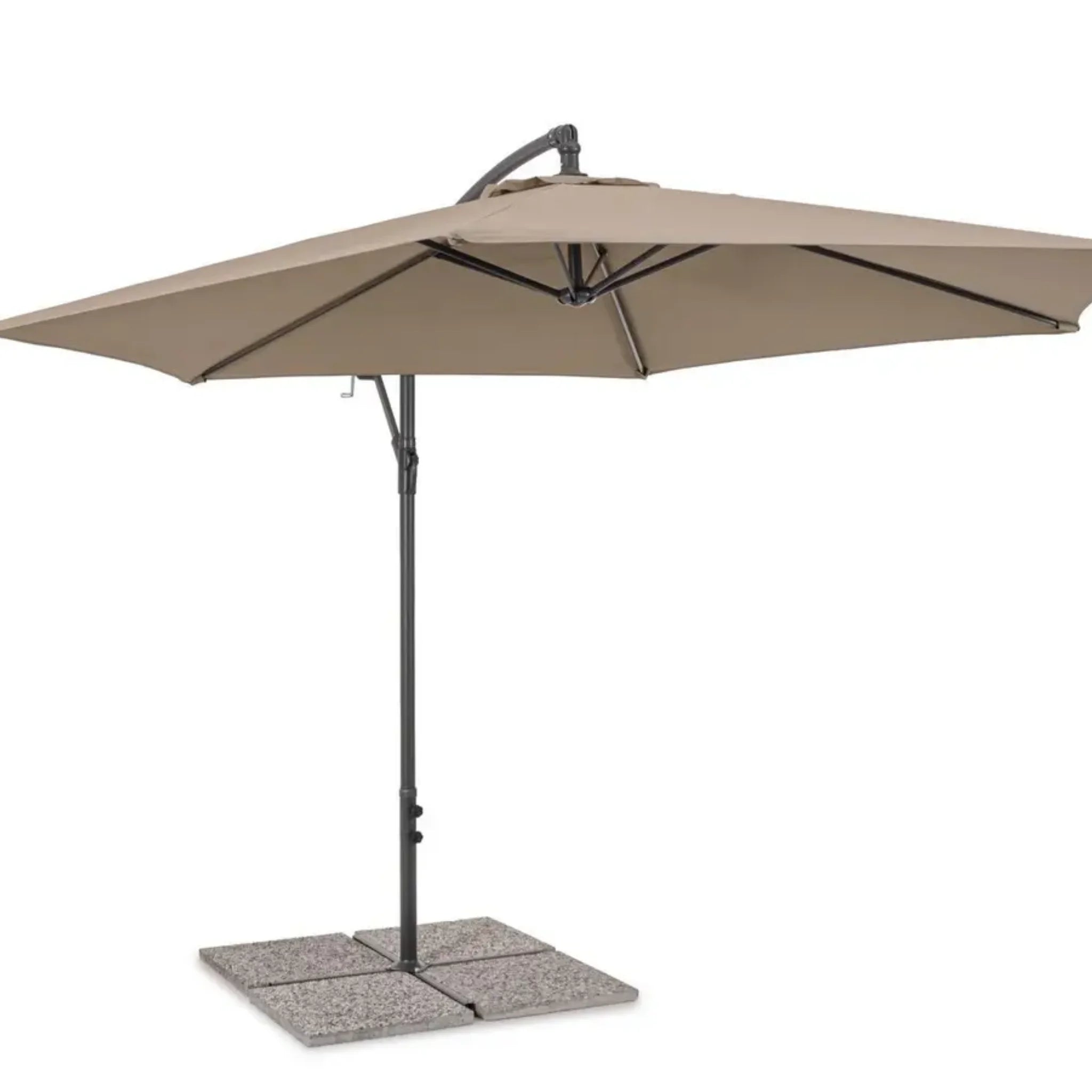 Ampelschirm Nizza 300cm Taupe - Schweizer Designermöbel für Garten und Terrasse